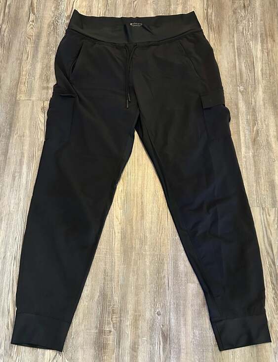 Athleta Pants - Athleta Black Cargo Joggers Size 14T